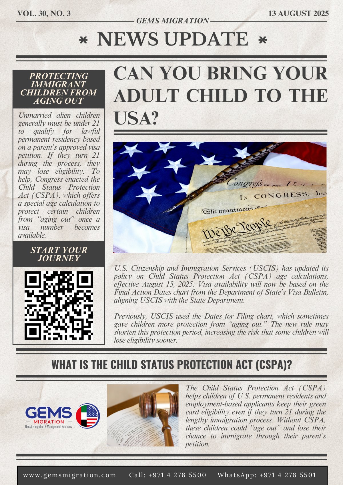Can You Bring Your Adult Child To The USA?